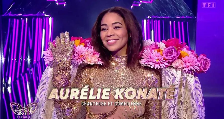 La biche cachait la chanteuse et actrice Aurélie Konaté