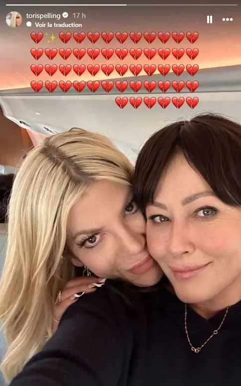 L’hommage de Tori Spelling sur son compte Instagram