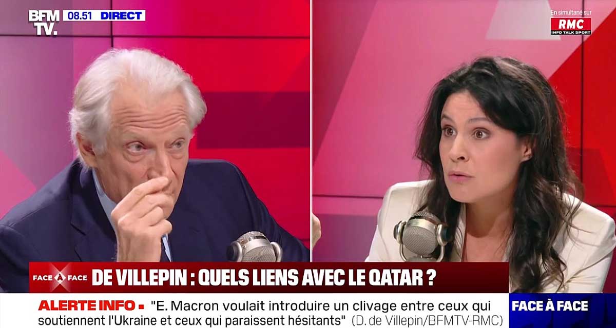 Violente passe d’armes entre Apolline de Malherbe et Dominique de Villepin “Comment pouvez-vous dire une chose pareille ?” 