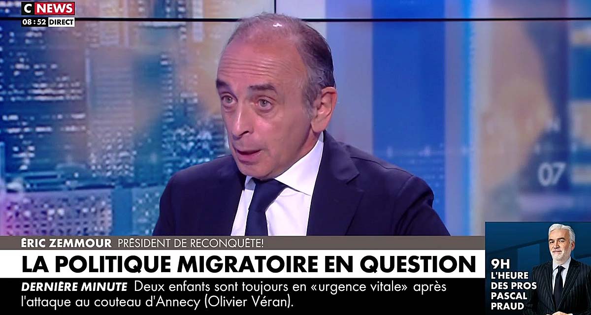 Eric Zemmour explose en direct sur CNews, ses révélations chocs