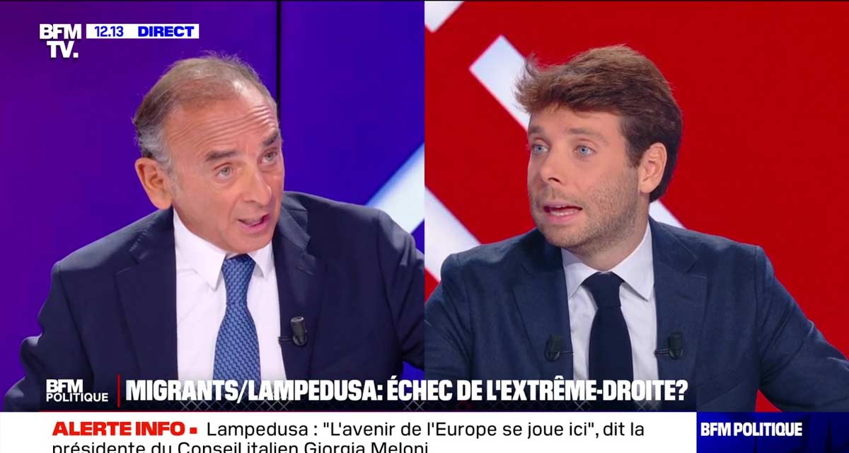 « Je m’en moque de votre question ! » Eric Zemmour rembarre Benjamin Duhamel sur BFMTV