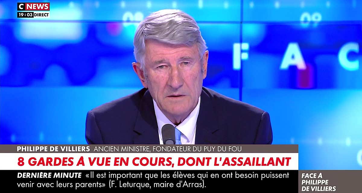 Philippe de Villiers ému en direct, record d’audience pour CNews  