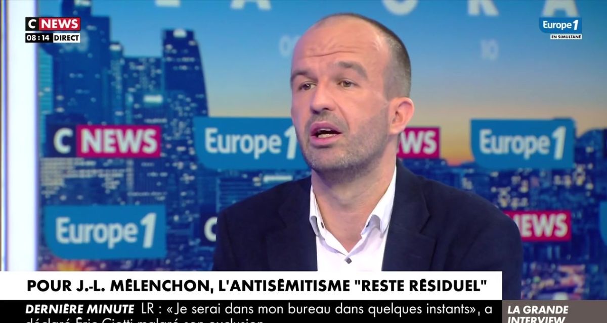 Manuel Bompard explose sur CNews