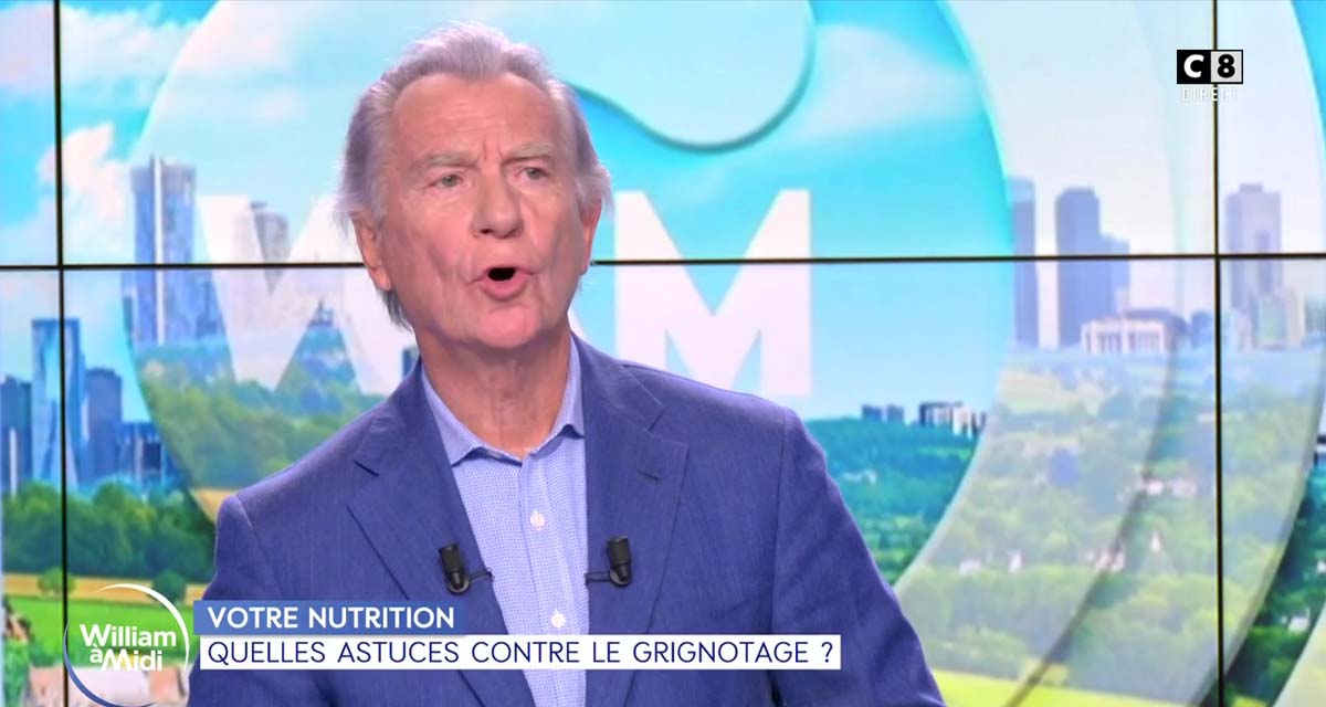 William Leymergie contrarié par la production de William à midi, il s’excuse en direct sur C8