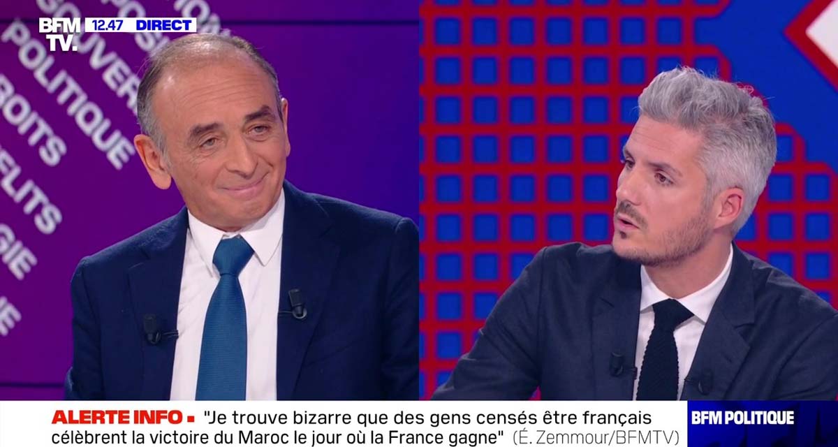 BFMTV : « Je parle comme j’ai envie ! », Eric Zemmour se révolte après des critiques 