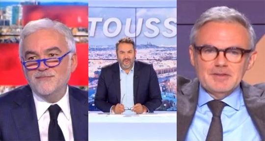 BFMTV : Bruce Toussaint accroche Pascal Praud, Eric Brunet balayé par Axel de Tarlé