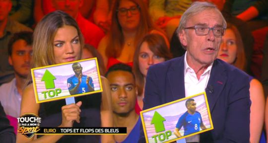 Touche pas à mon sport : avec Moundir et les premiers bilans de l’Euro 2016, Estelle Denis dans sa moyenne haute