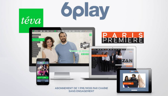 Les programmes de Paris Première et Téva disponibles sur 6play