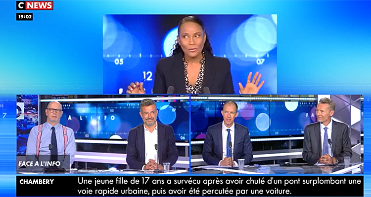 Face à l’info : sans Eric Zemmour, Christine Kelly battue en audience