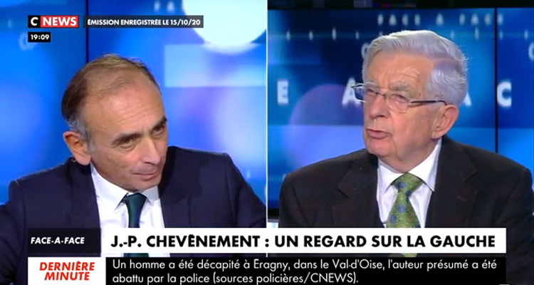 Eric Zemmour : sa révélation face à Jean-Pierre Chevènement, Christine Kelly au top