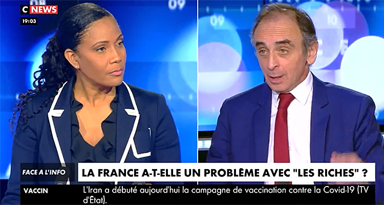 Face à l’info : Eric Zemmour renverse David Pujadas, Christine Kelly euphorique sur CNews