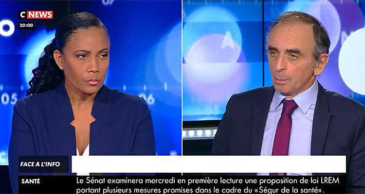 Face à l’info : Eric Zemmour frôle un record d’audience, Christine Kelly évince Cyril Hanouna