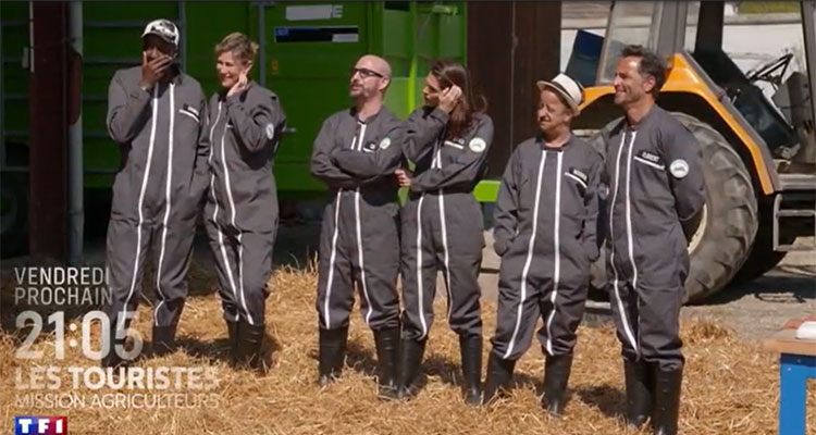 Les Touristes, Mission Agriculteurs (TF1) : Iris Mittenaere, Ahmed Sylla, Cartman, Virginie Hocq... rejouent la ferme célébrités avec Arthur 