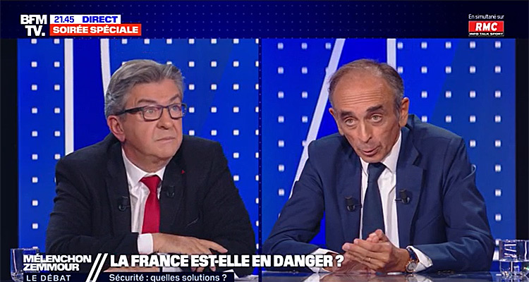 Débat Zemmour / Mélenchon : quelle audience TV pour BFMTV ?