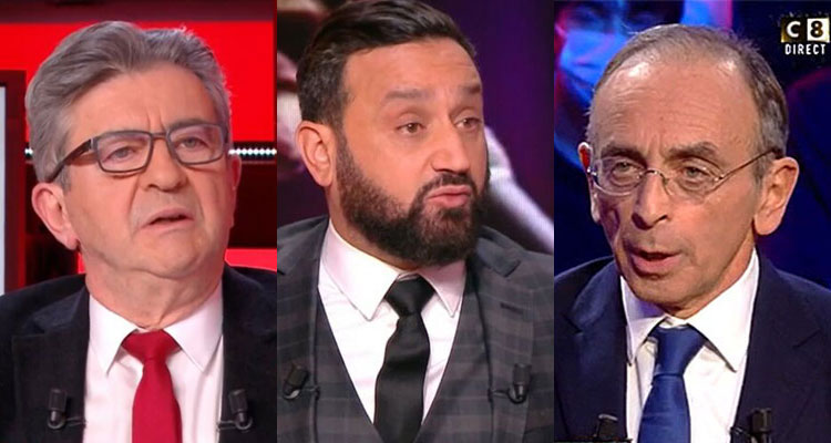 Face à Baba (C8) : débat Jean-Luc Mélenchon / Eric Zemmour, audiences explosives pour Cyril Hanouna ?