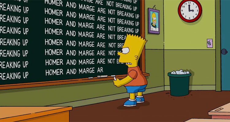 Les Simpson : Bart met fin aux rumeurs de divorce entre Marge et Homer